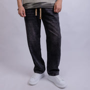 Wide Leg Relaxed Fit Denim Jeans - V