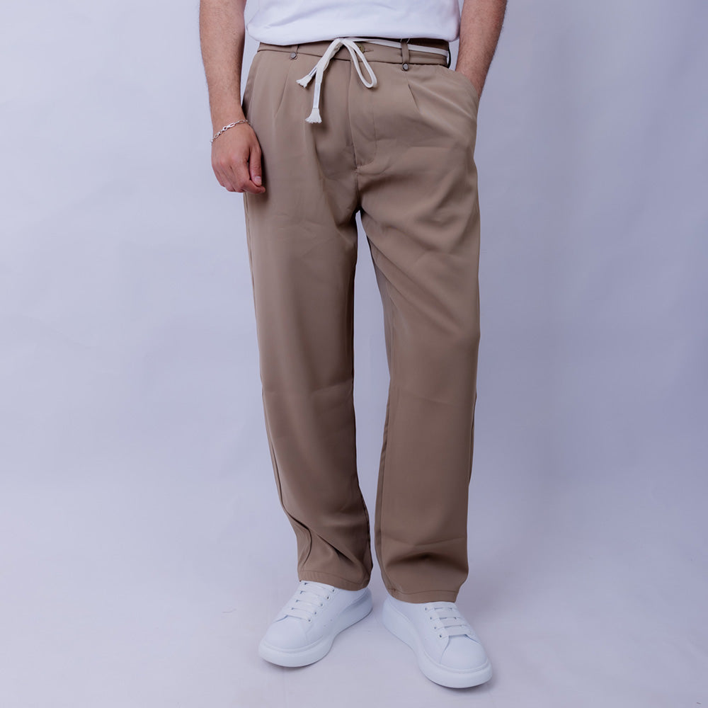 Man Pants Smart Casual Wide Leg - Old.mny