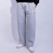 Wide Leg Relaxed Fleece Sweatpants - B