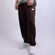 Wide Leg Relaxed Fleece Sweatpants - BLACKEYE