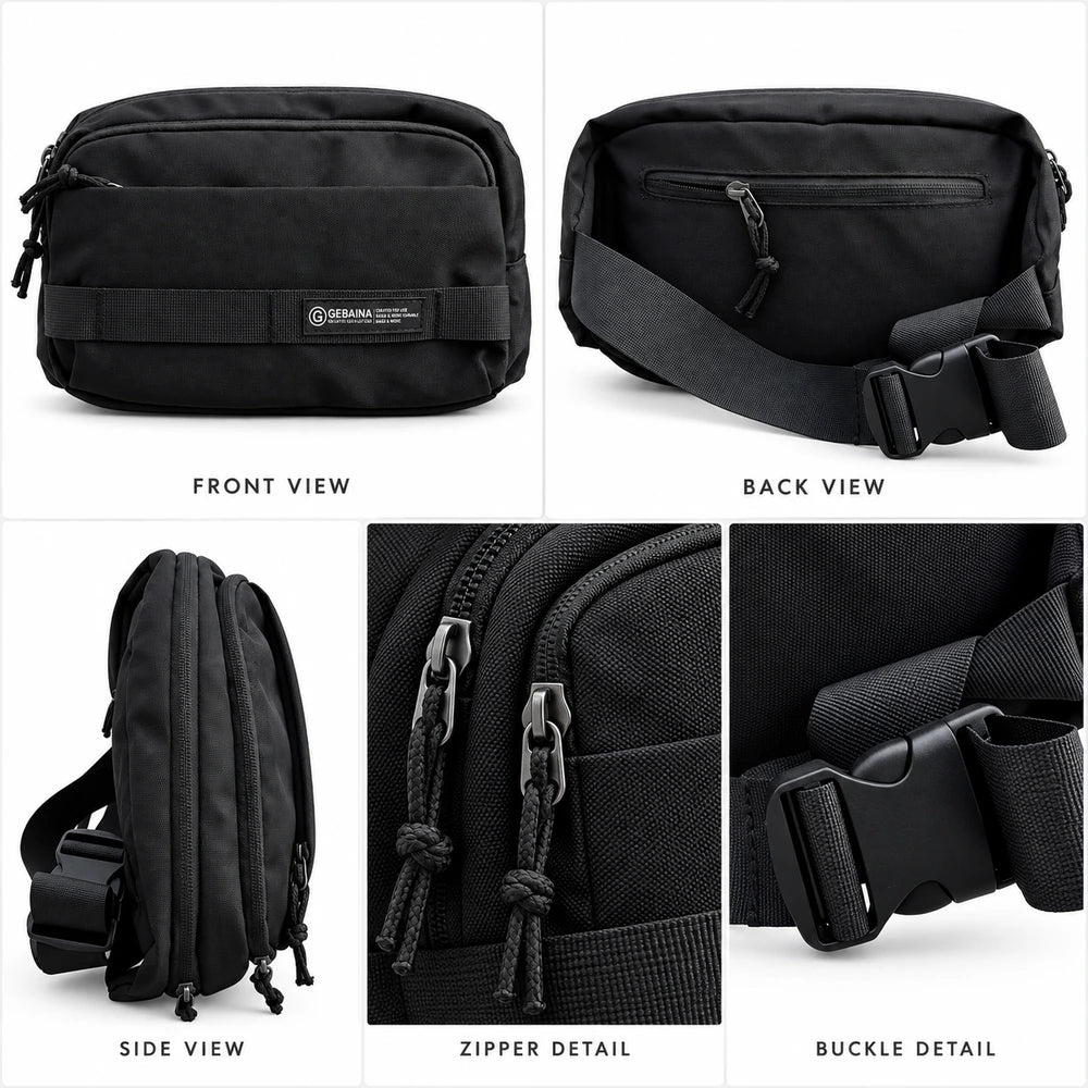 Multi-Pocket Waist Bag 
