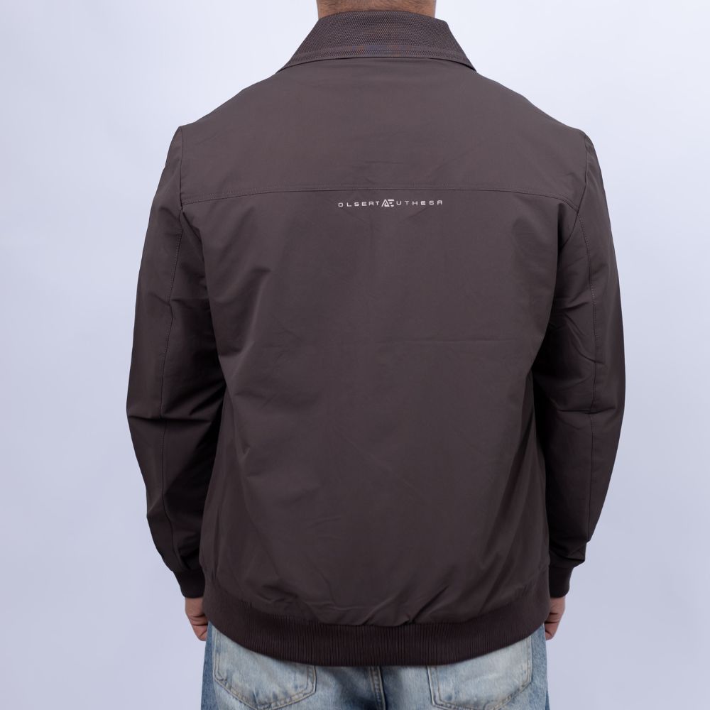 Relaxed Fit Cotton Jacket for Men | Snap Front Utility Flap Pockets