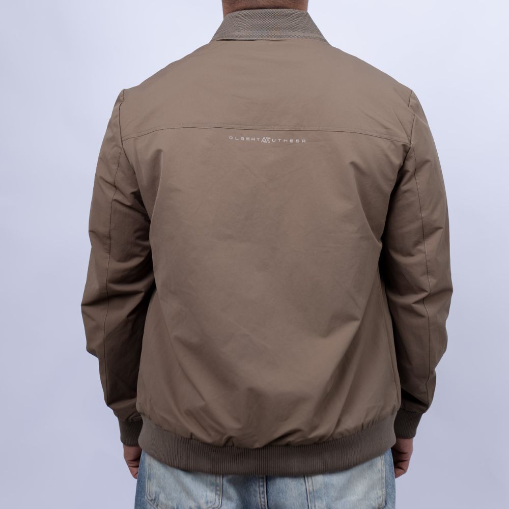 Relaxed Fit Cotton Jacket for Men | Snap Front Utility Flap Pockets