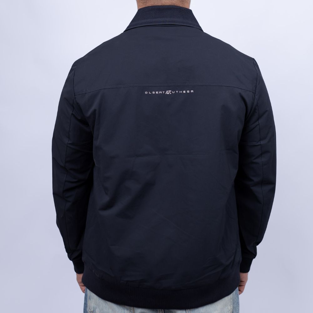 Relaxed Fit Cotton Jacket for Men | Snap Front Utility Flap Pockets