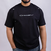 Oversized Cotton Blend Round Neck T-Shirt for Men