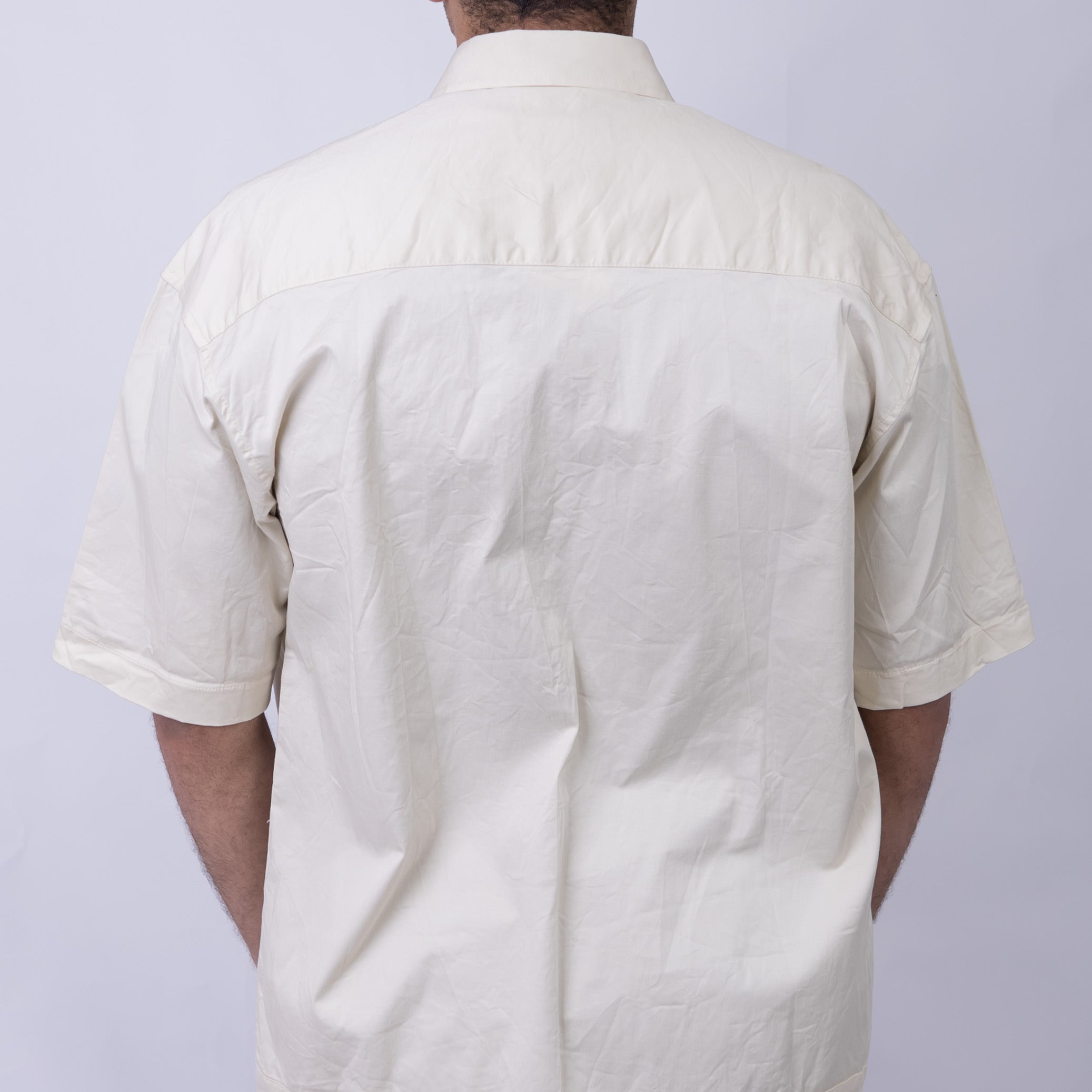 Oversized Cotton Short Sleeve Shirt for Men