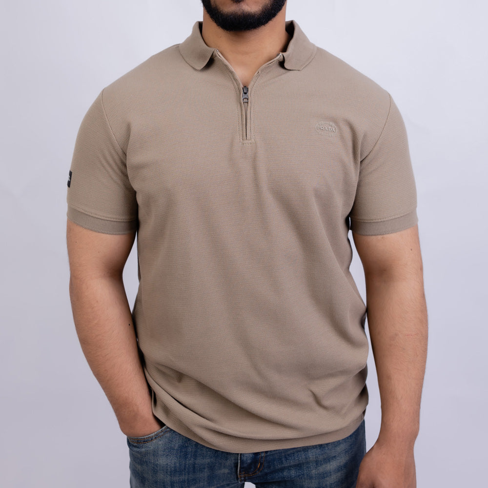Slim Fit Men's Cotton Polo T-Shirt