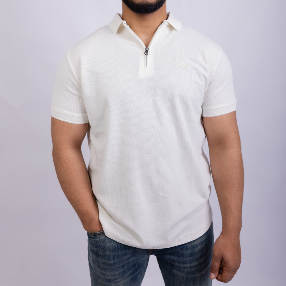 Slim Fit Men's Cotton Polo T-Shirt