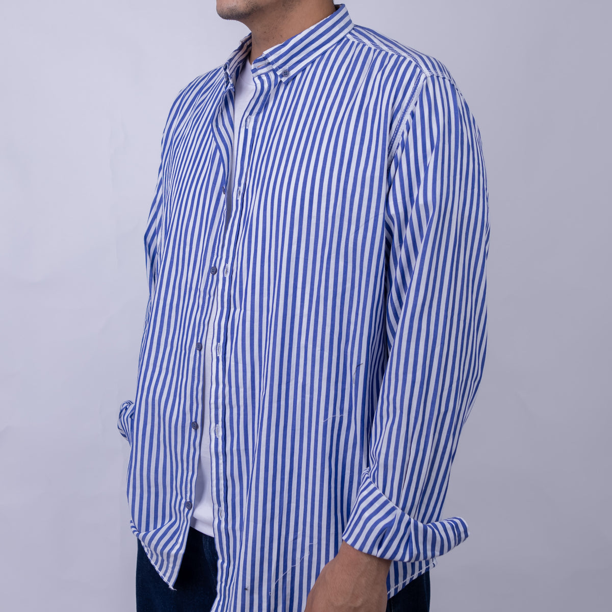 Relaxed Fit Poplin Long Sleeve Shirt