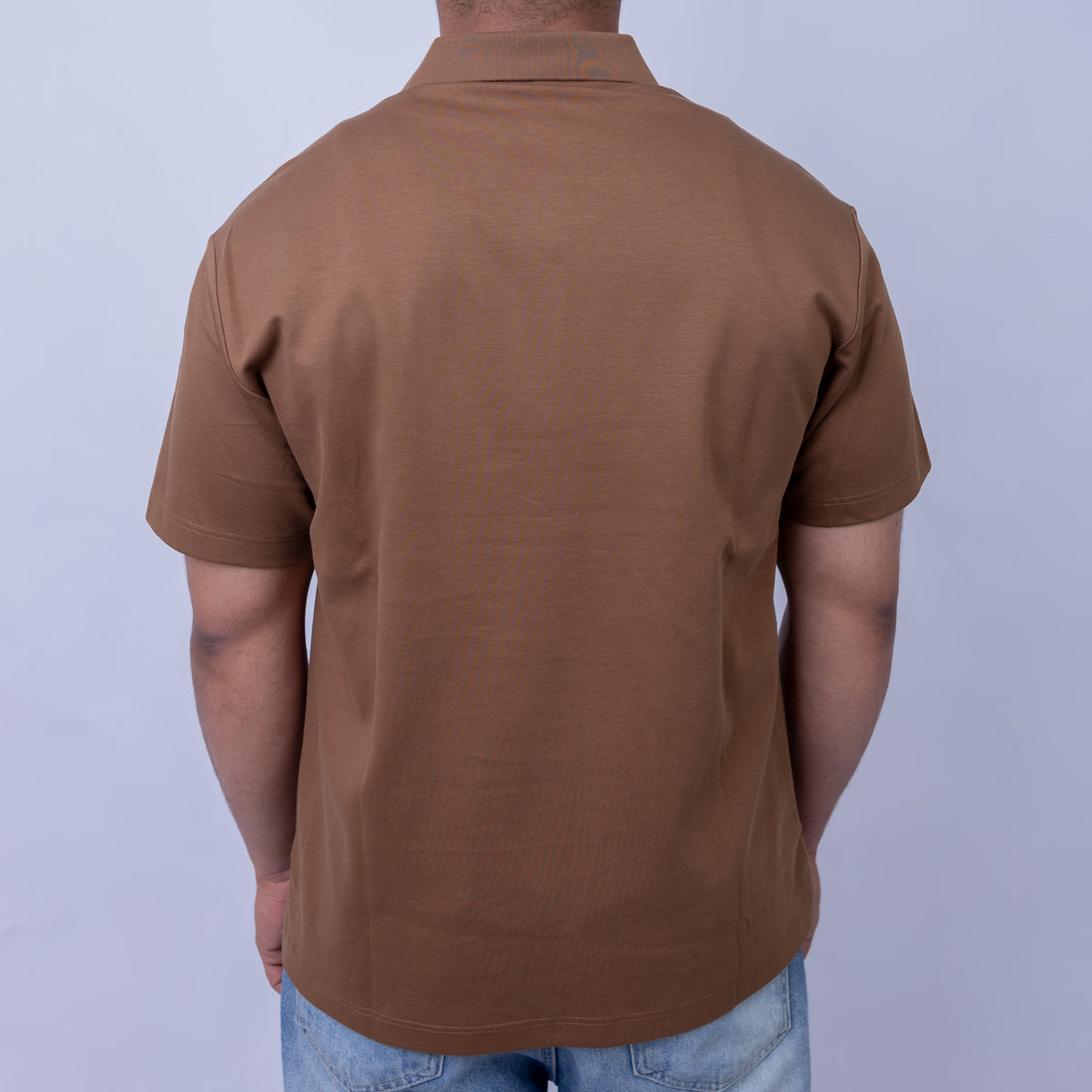 Cotton Plain Polo Shirt for Men