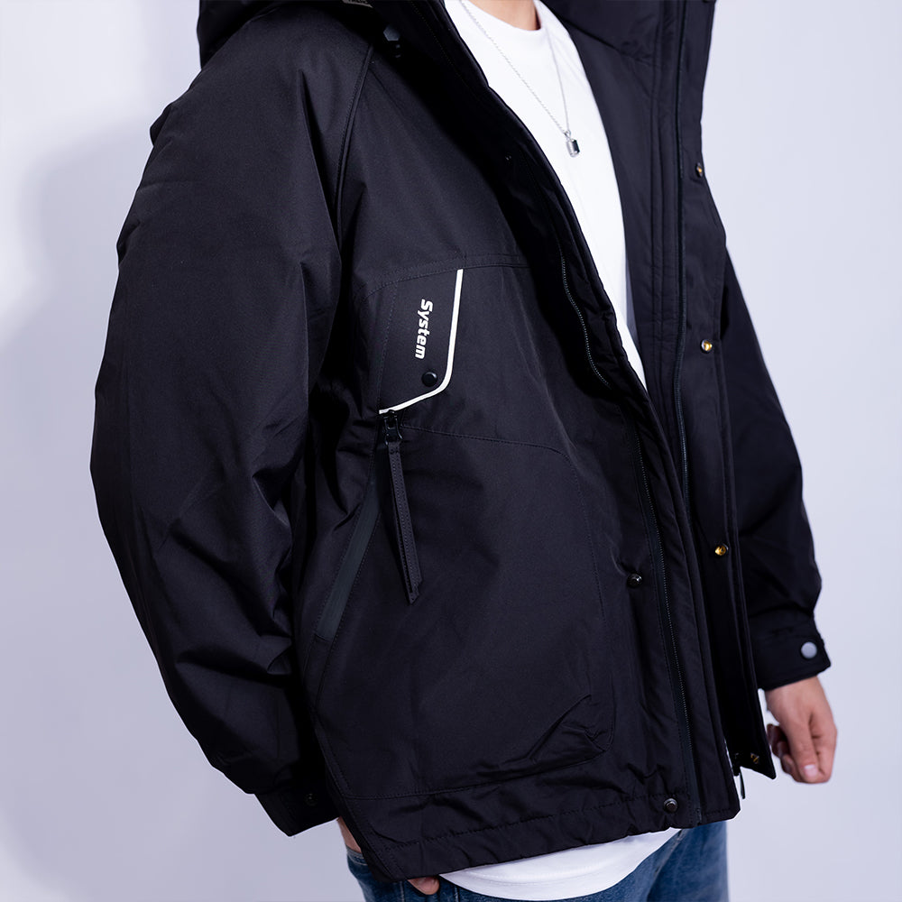Relaxed Fit Waterproof Jacket for Men | Heavy Padded Multi-Pocket
