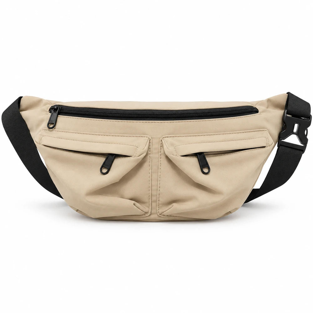 Utility Multi-Pocket Shoulder Bag for Men