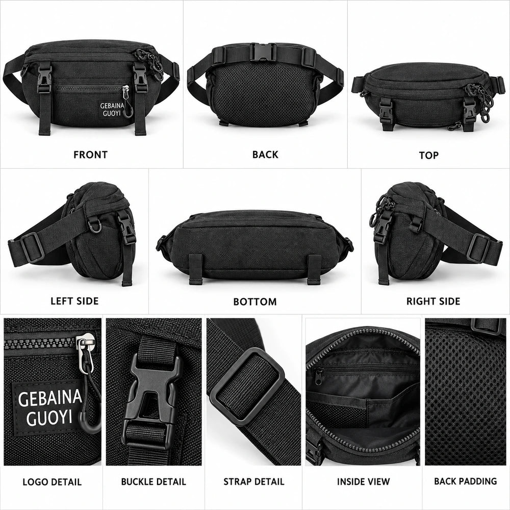 Utility Multi-Pocket Waist Bag