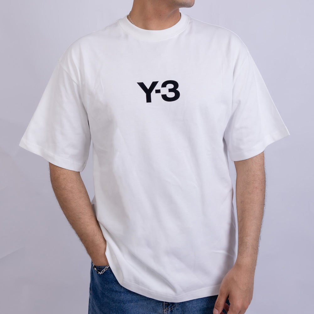Oversized Men's Cotton Front & Back Graphic Print Mock Neck T-Shirt