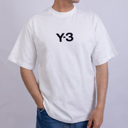 Oversized Men's Cotton Front & Back Graphic Print Mock Neck T-Shirt