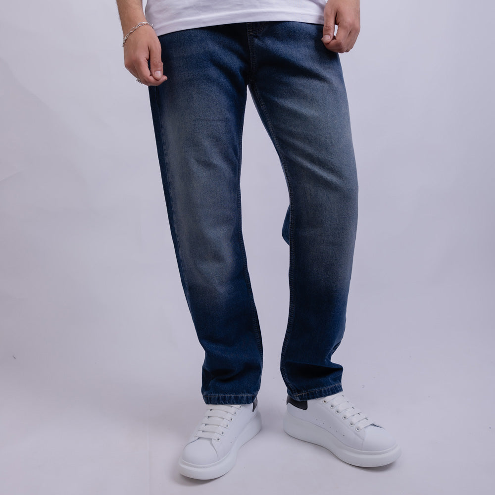 Wide Leg Comfort Denim Jeans - J