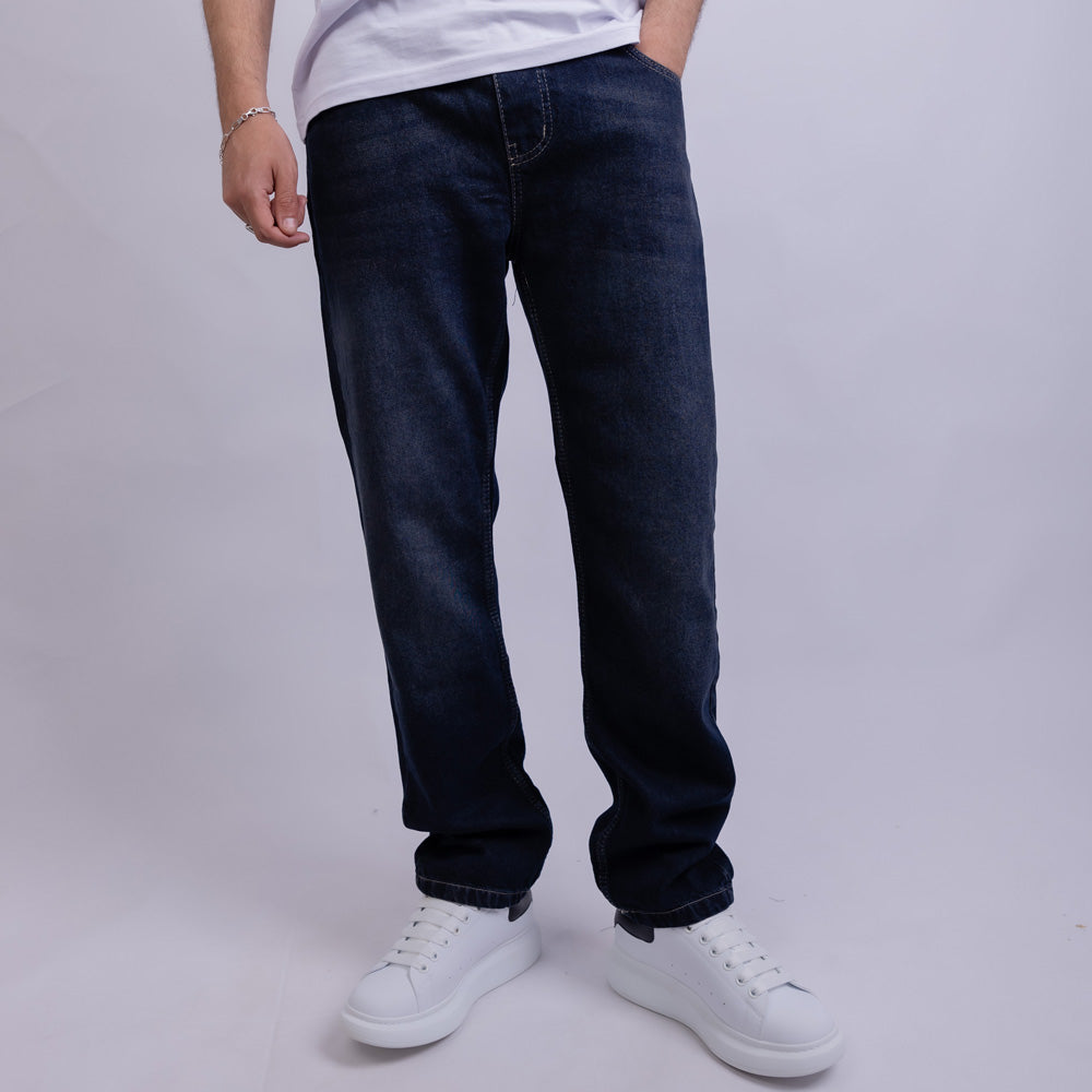 Wide Leg Comfort Denim Jeans - J