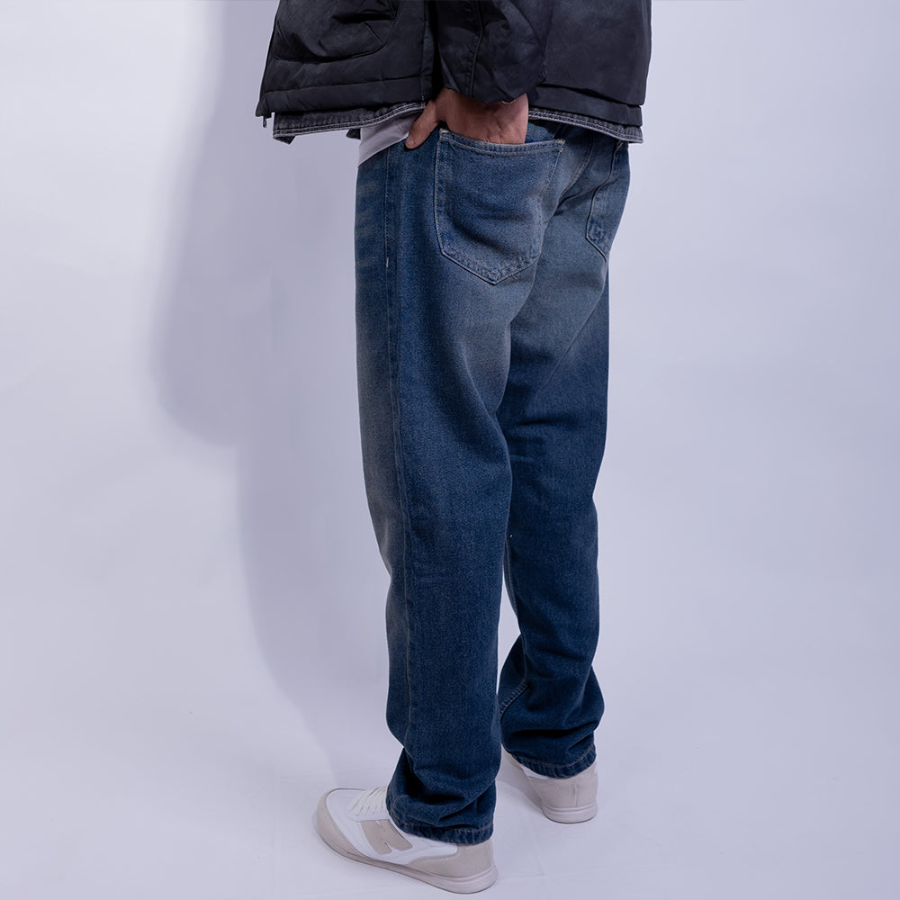 Wide Leg Comfort Denim Jeans - J